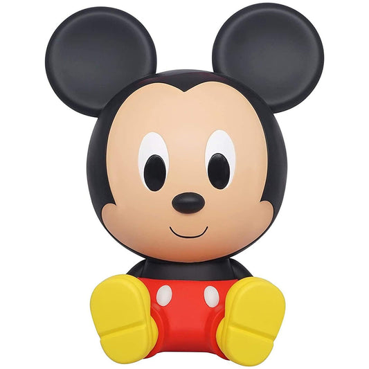 8" Disney Mickey Mouse Figural Coin Bank PVC Plastic Piggy Bank