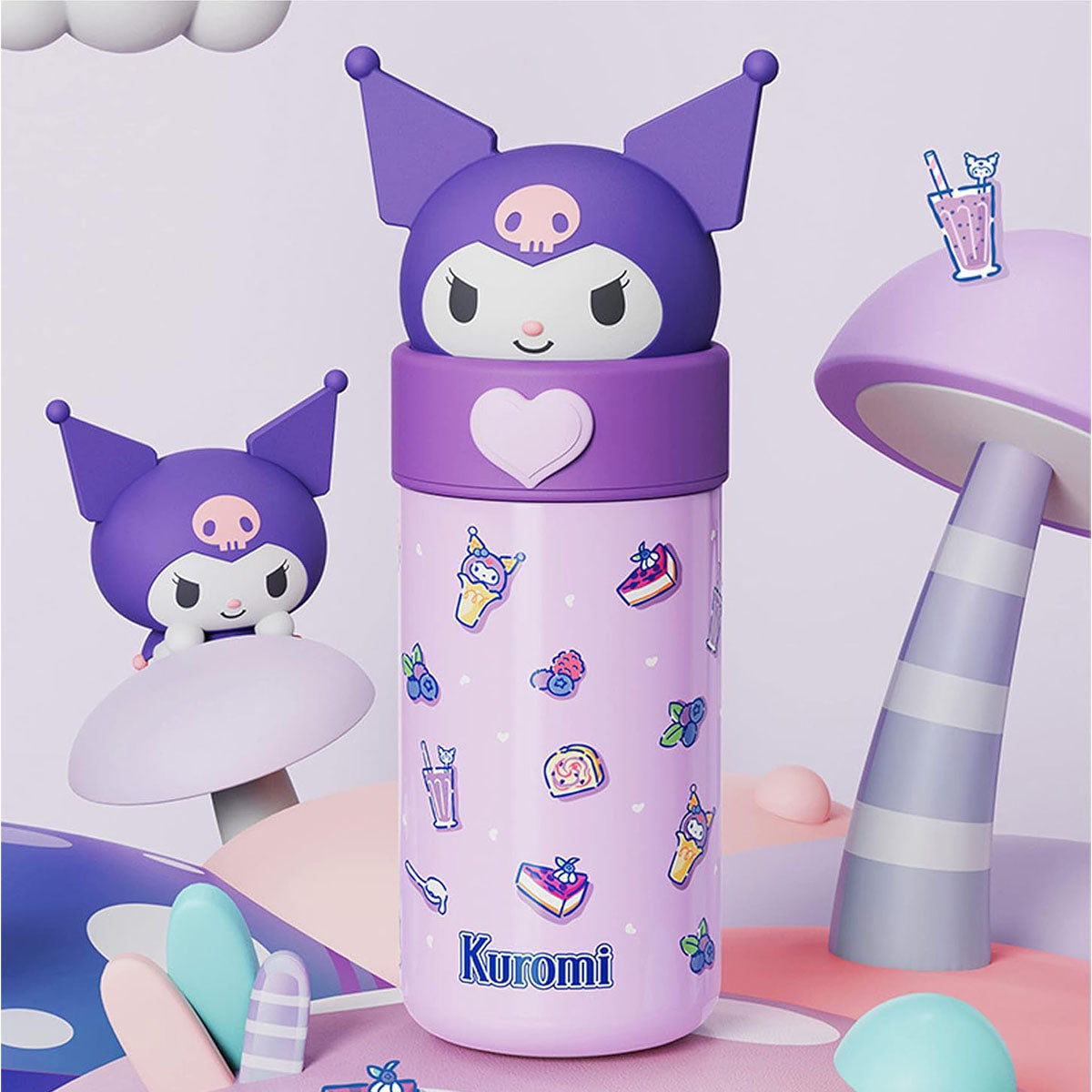 Kuromi Water Bottle