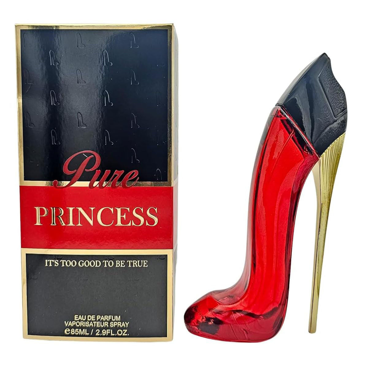 Princess Pure High Heels Red and Black 85ml / 2.9 Fl Oz Eau De Parfum Vaporisateur Spray